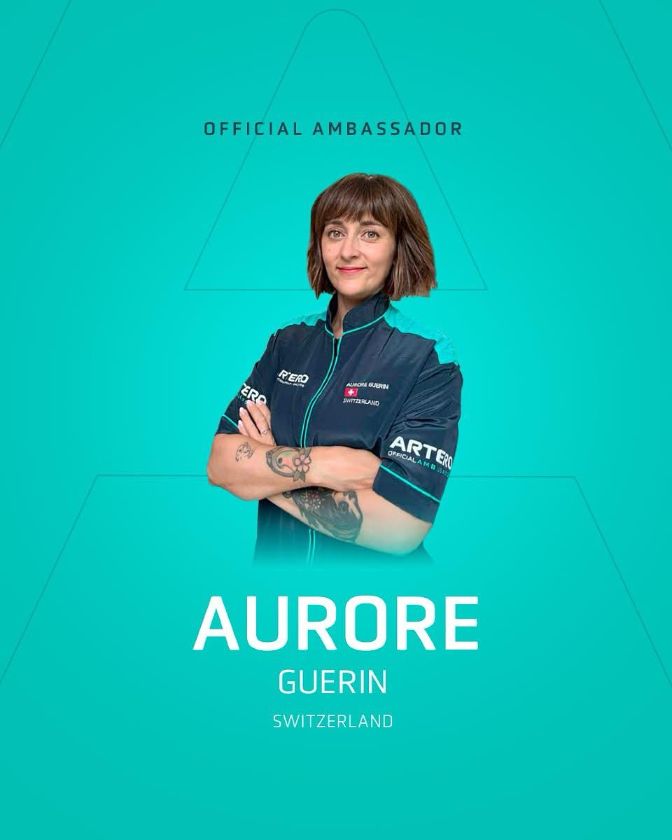 Aurore Guerin, ambassadrice officielle ARTERO pour la Suisse